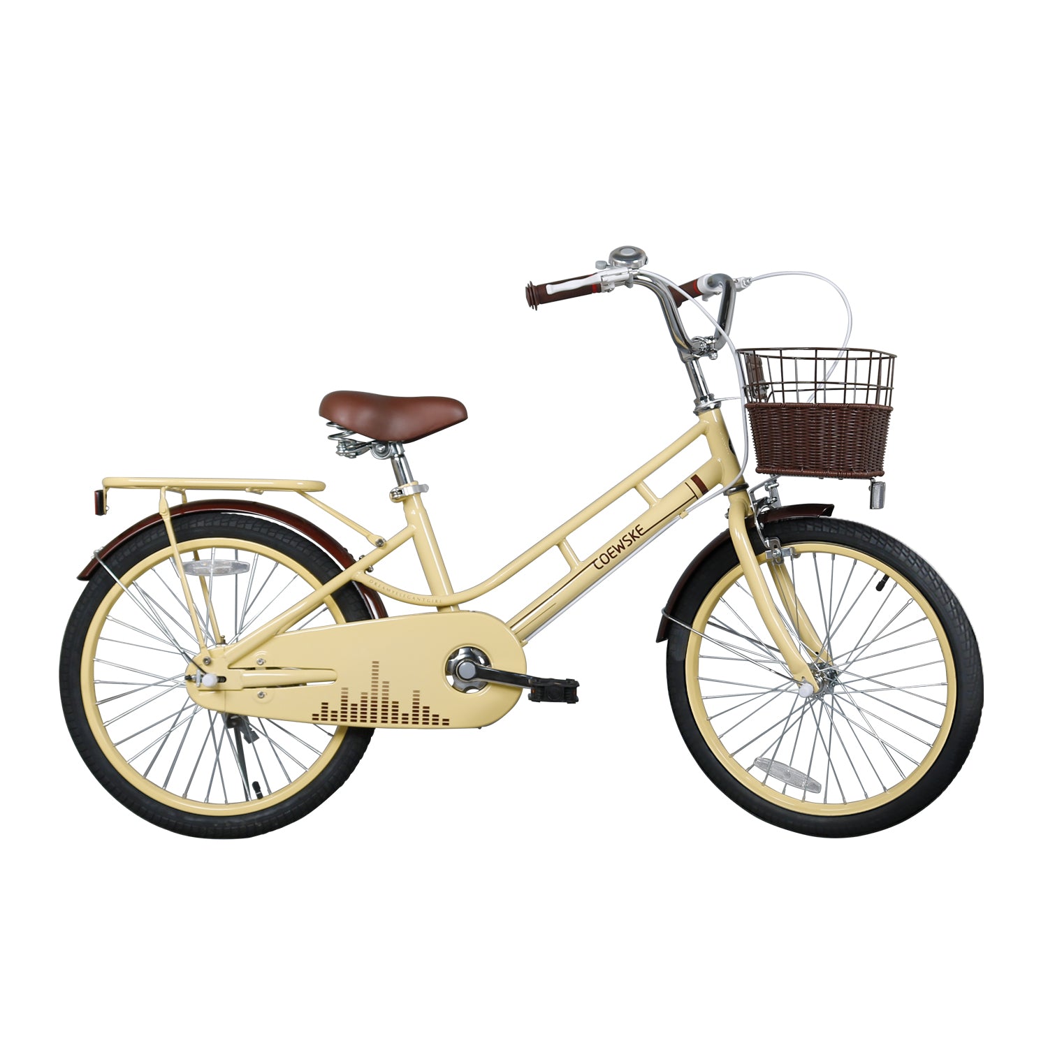 womens bicycle yellow COEWSKE 20 Inch Kids Bike Fantasy-Style Children Leisure Bicycle with – coewske kids bike
