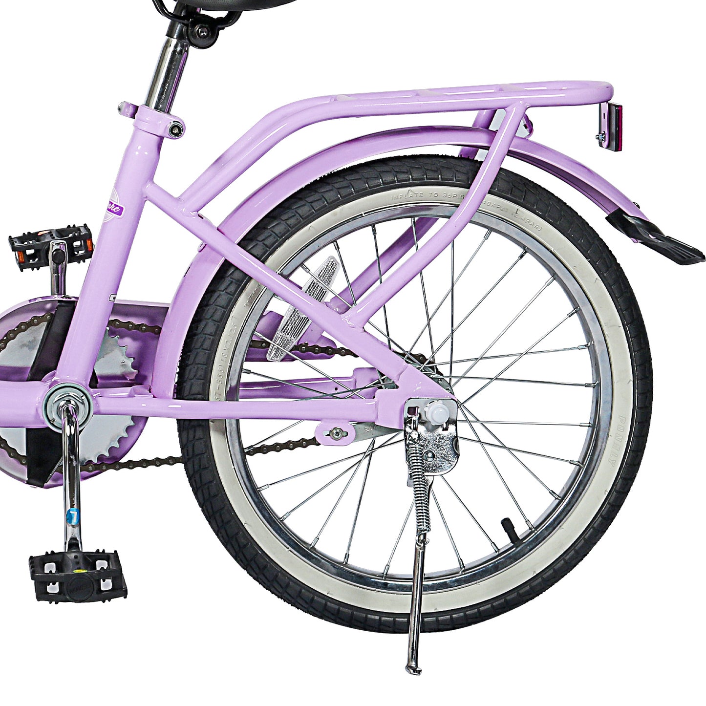 COEWSKE Kid's Bike Steel Frame Children Bicycle 18 Inch with Training Wheel, Purple