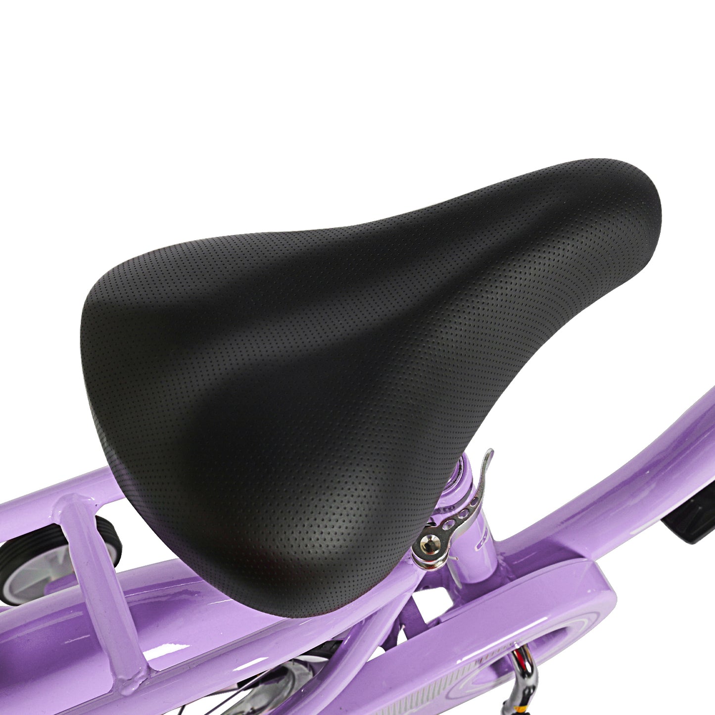 COEWSKE Kid's Bike Steel Frame Children Bicycle 18 Inch with Training Wheel, Purple