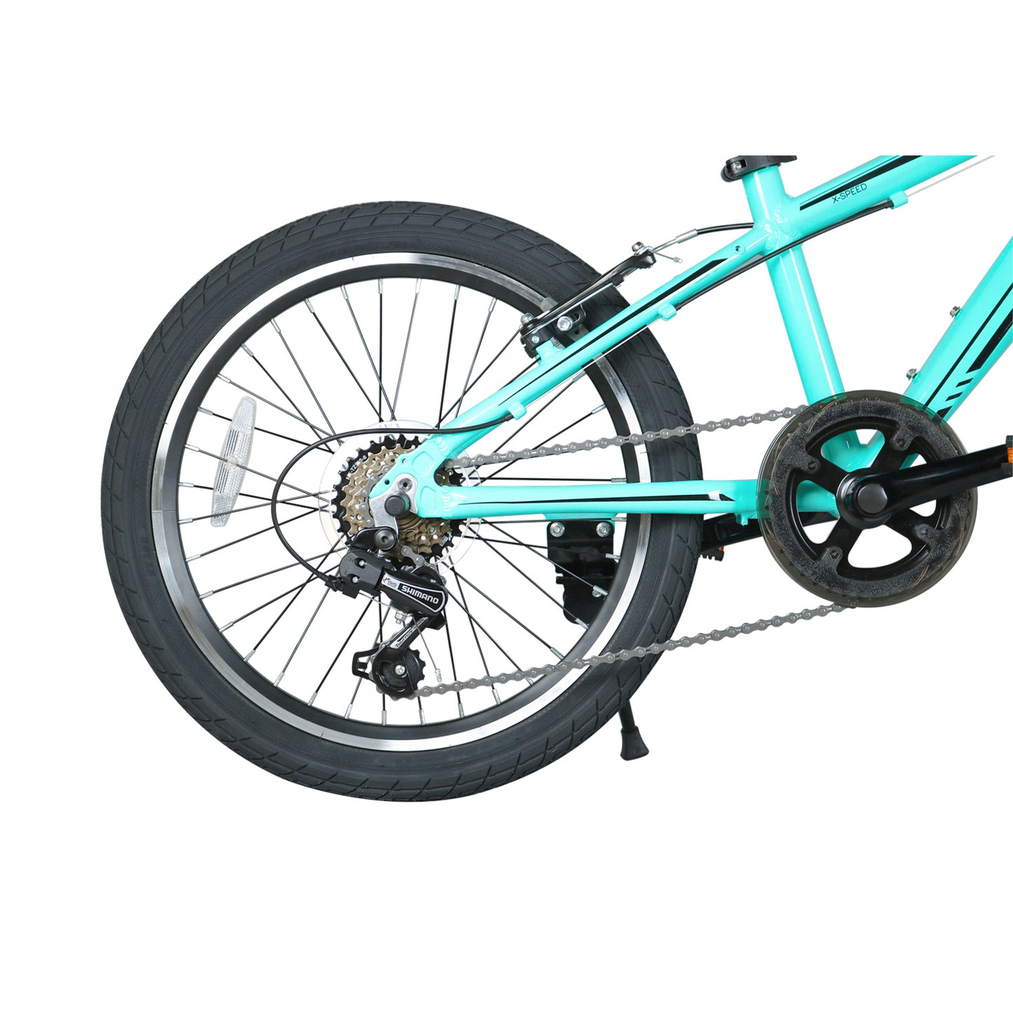 COEWSKE 20 Inch Kids Bike Enjoy-Style Children's Variable Speed Mountain Bike Sports Cycling 6 Speed with Kickstand Fit for 6-10 Years Old Or 48-60 Inch Tall Kids, Blue