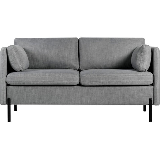 Coewske 54" Upholstered Modern Loveseat, 2 Seats Sofa Chair Couch Living Room Office Apartment, Gray