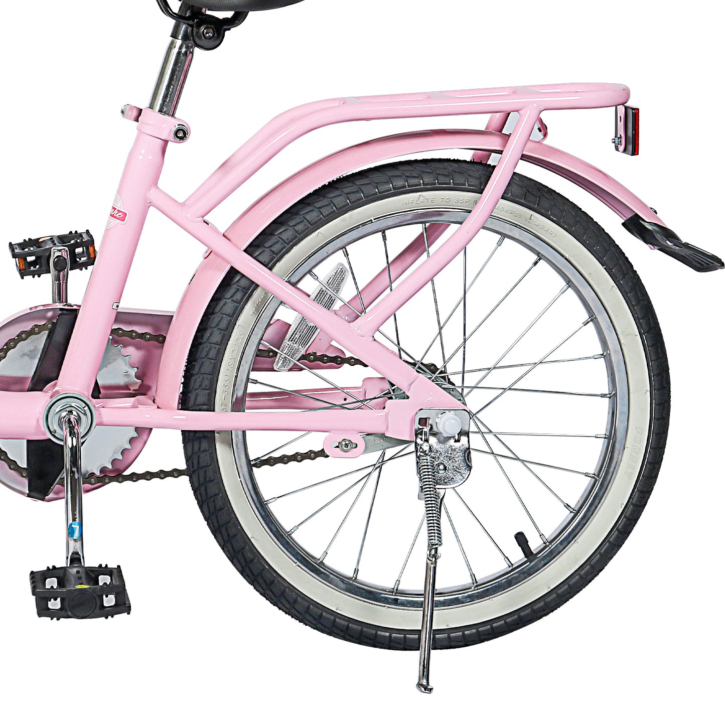COEWSKE Kid's Bike Steel Frame Children Bicycle 18 Inch with Training Wheel, Pink
